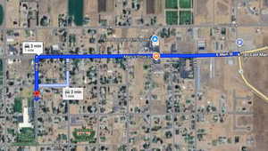 Map / location with property parcel outlined