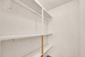 View of spacious closet