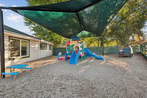 View of jungle gym