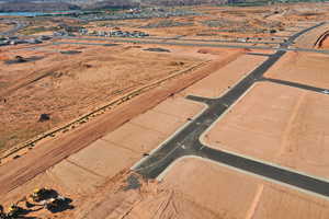 Aerial view of property and surrounding area with rural landscape and a desert landscape