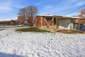 Snow covered property