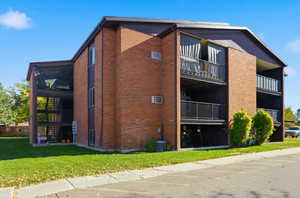 View of building exterior, unit is on the second floor