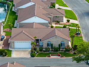 View from above of property