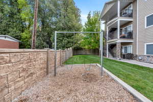Swing set and play area
