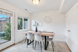 Room for a large dining table