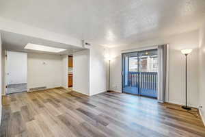 Unit B Living Room, Entry and Kitchen/Dining room