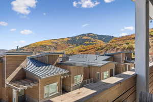 Mountain views from the top level deck.