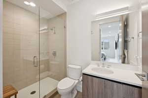 Three quarter bath en suite.