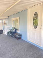 View of exterior entry