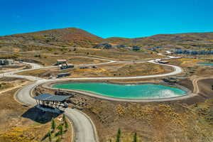 Drone / aerial view of mountains
