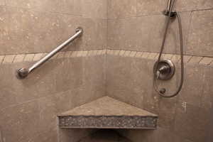 ADU - Master bathroom view of tiled shower