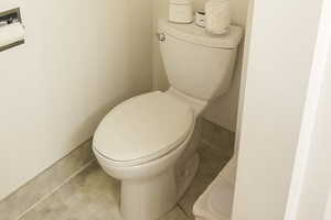 Bathroom view of toilet