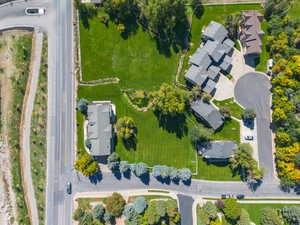 Aerial view of property and surrounding area