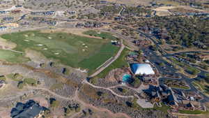 Aerial overview of Covered Temp Controlled Tennis Court, Driving range, Restaurant, etc....