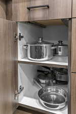 Kitchen view of gas cooktop