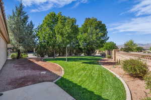 View of yard featuring a patio area