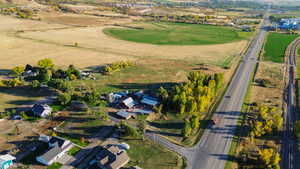 Aerial view of property's location