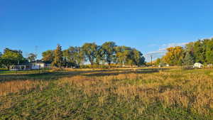 View of yard featuring a view of countryside