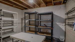 View of storage room