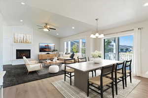 Virtually Stage Dining & Family Room