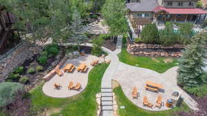 Aerial view of property and surrounding area