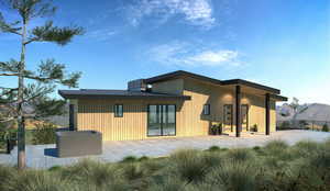 Rear view of property