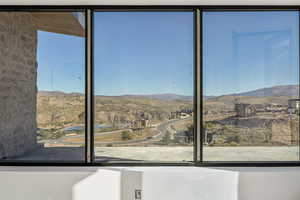 Detailed view of mountains