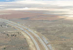 Aerial view of property's location featuring rural landscape