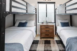 Bedroom featuring light wood-type flooring