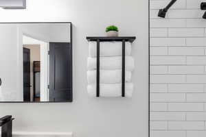 Bathroom view of a sink