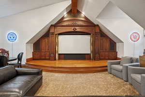 View of home theater