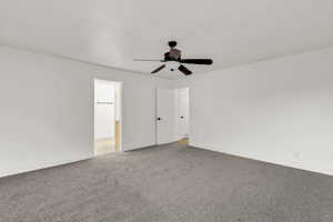 Master, new carpet, new paint, new fan, new trim, installed professionally