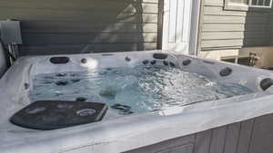 Exterior view of a hot tub