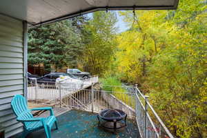 Patio featuring an outdoor fire pit