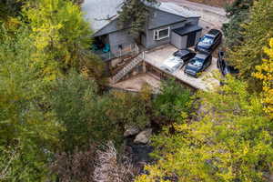 Aerial view of property and surrounding area