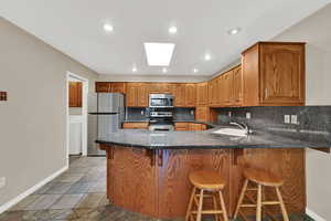 Convenient seating at the bar.