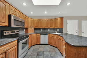 Spacious kitchen with Beautiful Cabinetry has tons of storage