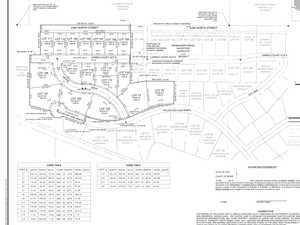Map showing property parcels