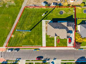 View of property location with property parcel outlined