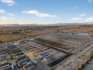 View of area with a mountain backdrop