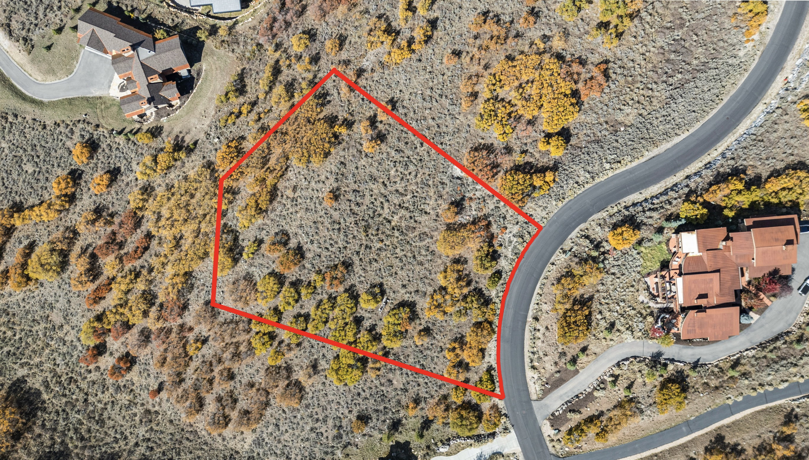 View of rural area featuring property parcel outlined and a desert landscape