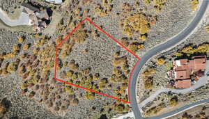 View of rural area featuring property parcel outlined and a desert landscape