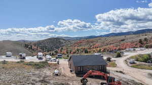 Mountain view featuring a forest