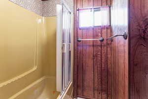 Full bathroom featuring tub / shower combination
