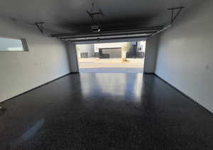 2 Car Garage with Epoxy Flor