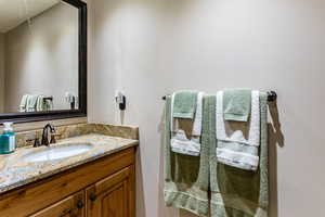 Half bath featuring vanity