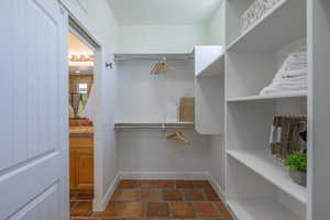 View of spacious closet