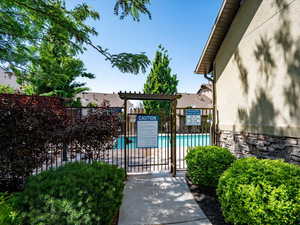 Gated community pool