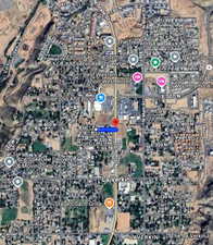 Aerial view of property's location