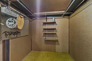 View of below grade area